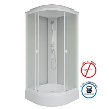 Душевая кабина Niagara Promo P80/26/MT 80х80 четверть круга с крышей ориентация универсальная